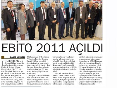EBİTO 2011 AÇILDI - 26.11.2011 - EGE TELGRAF