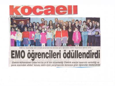 EMO ÖĞRENCİLERİ ÖDÜLLENDİRDİ-DEMOKRAT KOCAELİ