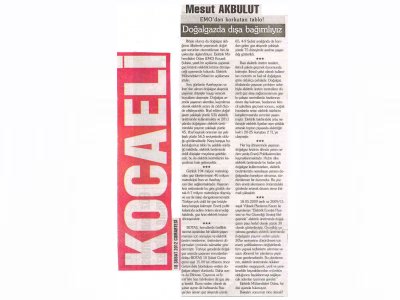 MESUT AKBULUT-EMO`DAN KORKUTAN TABLO! - KOCAELİ
