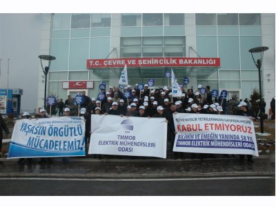 EMO’DAN ÇEVRE VE ŞEHİRCİLİK BAKANLIĞI’NA SİYAH ÇELENK:
FEN ADAMLARINA MÜHENDİS YETKİSİ VERİLEMEZ