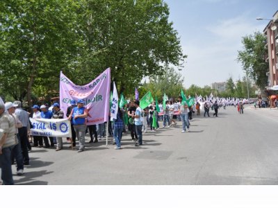 ULUSLARARASI BİRLİK, MÜCADELE VE DAYANIŞMA GÜNÜ 1 MAYIS`DA ALANLARDAYDIK