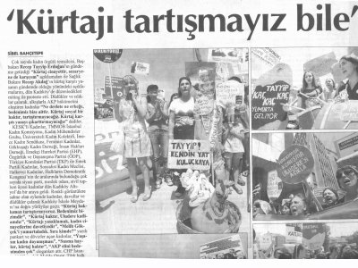 KÜRTAJI TARTIŞMAYIZ BİLE (4 HAZİRAN 2012 - CUMHURİYET)