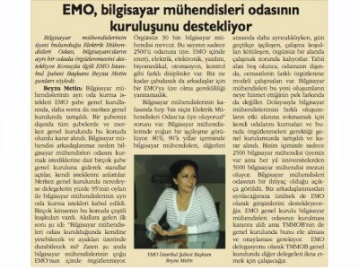BİLGİSAYAR MÜHENDİSLİĞİ UNVANI
RASTGELE KULLANILAMAYACAK (NİSAN 2012 - KAYNAK ELEKTRİK DERGİSİ)
