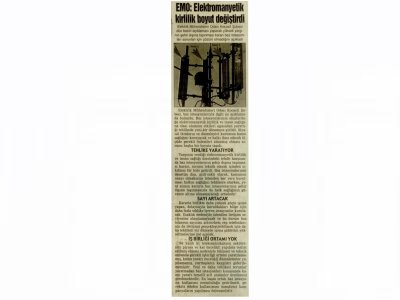 EMO: ELEKTROMANYETİK KİRLİLİK BOYUT DEĞİŞTİRDİ- KOCAELİ GAZETESİ
