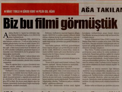 AĞA TAKILANLAR  (CUMHURİYET ANTALYA AKDENİZ-11.08.2012)