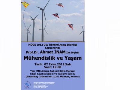 MÜGE AÇILIŞ GÜNÜNDE “MÜHENDİSLİK VE YAŞAM” KONULU SÖYLEŞİ  DÜZENLENECEK