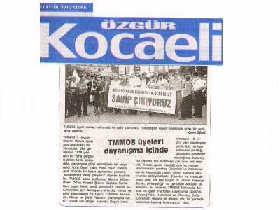TMMOB ÜYELERİ DAYANIŞMA İÇİNDE-ÖZGÜR KOCAELİ