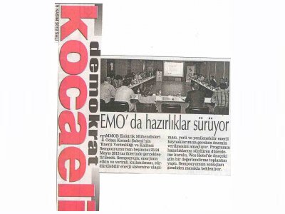 EMO`DA HAZIRLIKLAR SÜRÜYOR-DEMOKRAT KOCAELİ