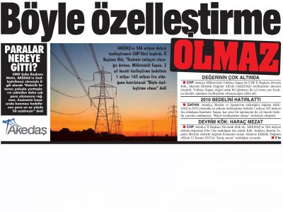BÖYLE ÖZELLEŞTİRME OLMAZ  (ANTALYA KÖRFEZ-14.11.2012)
