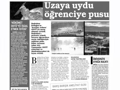 UZAYA UYDU ÖĞRENCİYE PUSU (GÜNLÜK EVRENSEL, 20.12.2012)