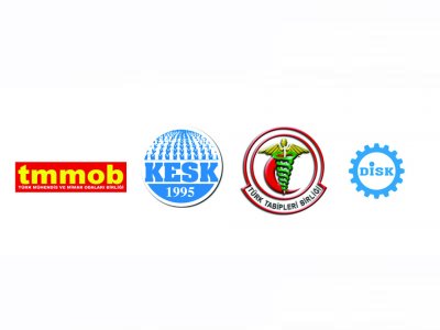 TMMOB, TTB, KESK VE DİSK’TEN “SURİYE’YE EMPERYALİST MÜDAHALEYE HAYIR EYLEMİ”