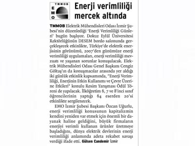 ENERJİ VERİMLİLİĞİ MERCEK ALTINDA - 19.01.2013 - BİRGÜN