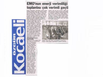 EMO`NUN ENERJİ VERİMLİLİĞİ SEMPOZYUMU ÇOK VERİMLİ GEÇTİ-ÖZGÜR KOCAELİ
