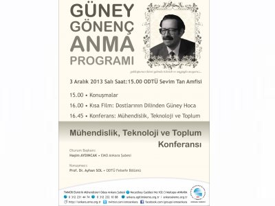 GÜNEY GÖNENÇ ARAMIZDAN AYRILIŞININ İKİNCİ YILINDA BİR ANMA PROGRAMIYLA ANILACAK