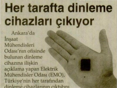HER TARAFTA DİNLEME CİHAZLARI ÇIKIYOR (YENİ MESAJ, 01.02.2014)