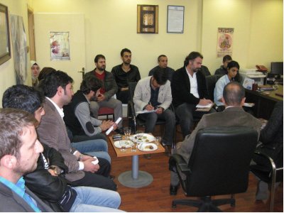 MARDİN`DE ÜYELERLE BİR ARAYA GELİNDİ.