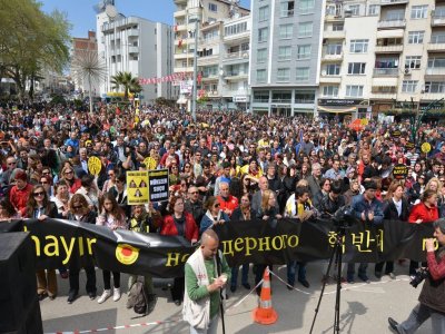 ÇERNOBİL NÜKLEER FACİASININ 28. YILINDA `NÜKLEER KARŞITI MİTİNG`DEYDİK