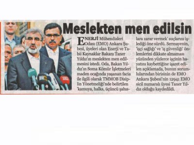 MESLEKTEN MEN EDİLSİN (KARADENİZ GAZETESİ, 19.05.2014)