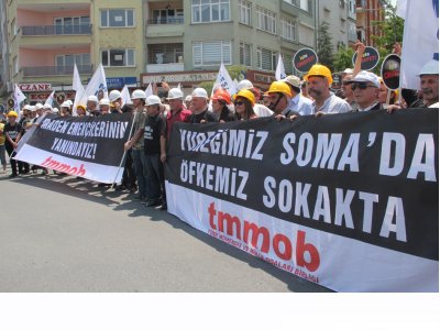 YÜREĞİMİZ SOMADA, ÖFKEMİZ SOKAKTA! 15 HAZİRANDA SOMA`DAYDIK!
