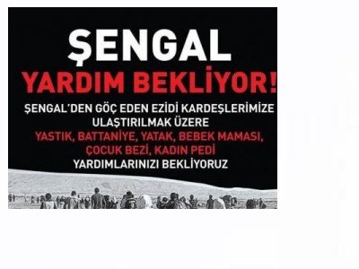 TMMOBDEN KAMPANYA: ŞENGAL YARDIM BEKLİYOR