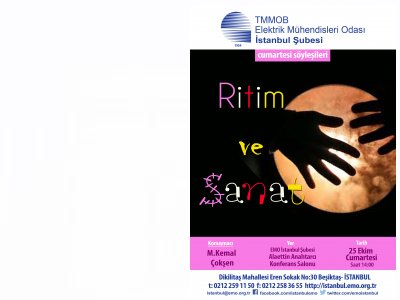 CUMARTESİ SÖYLEŞİLERİ: RİTM VE SANAT