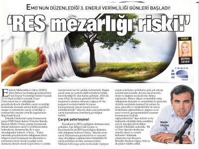 EGE`DE RES MEZARLIĞI RİSKİ - 23.01.2015 -EGE TELGRAF