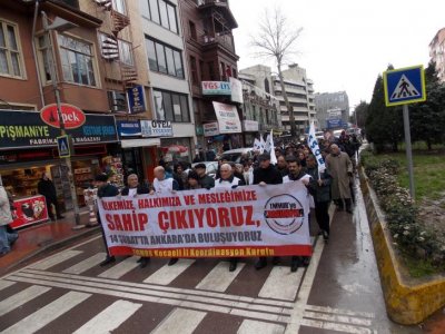 TMMOB YASA TASARISINA KARŞI PROTESTO ETKİNLİKLERİ DÜZENLENDİ