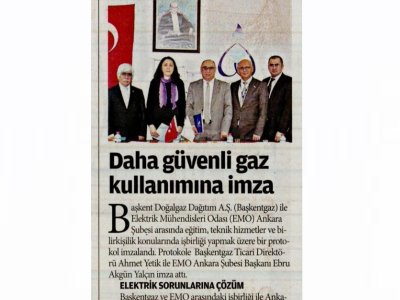 DAHA GÜVENLİ GAZ KULLANIMINA İMZA (YENİ AKİT, 19.2.2015)