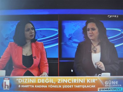 EMO KADIN KOMİSYONU ÜYESİ EMEL AKPINAR HALK TVDE 8 MARTI DEĞERLENDİRDİ