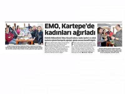 EMO KARTEPE`DE KADINLARI AĞIRLADI-BİZİM KOCAELİ