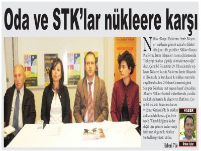 ODA VE STK`LAR NÜKLEERE KARŞI -21.04.2015 - YENİ EKONOMİ