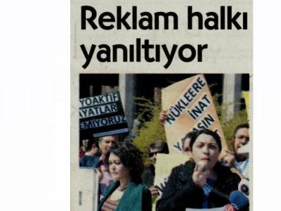 REKLAM HALKI YANILTIYOR (15.04.2015, CUMHURİYET GAZETESİ)