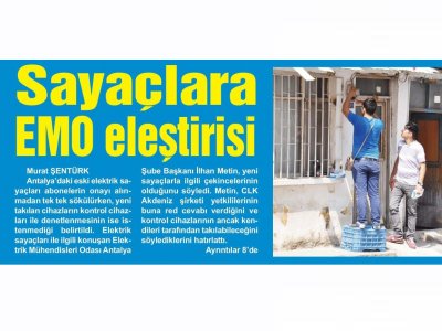 SAYAÇLARA EMO ELEŞTİRİSİ (HİLAL-28.07.2015)