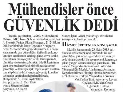 MÜHENDİSLER ÖNCE GÜVENLİK DEDİ (SON DAKİKA)