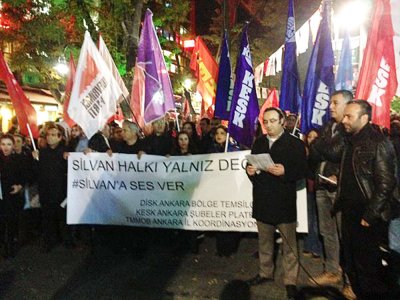 TMMOB-DİSK-KESK-TTB SİLVAN İÇİN BASIN AÇIKLAMASI DÜZENLEDİ