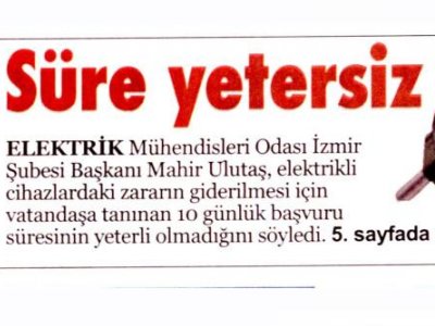 İTİRAZ SÜRESİ YETERLİ DEĞİL (İLKSES)