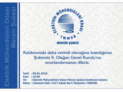 ŞUBEMİZ GENEL KURULUNA SAYILI GÜNLER KALDI