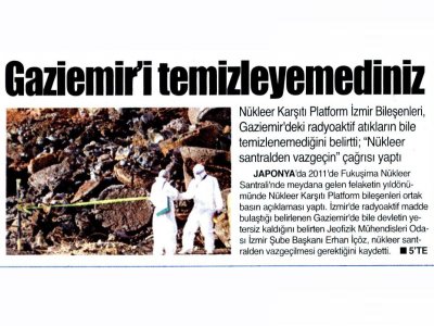 GAZİEMİR`İ TEMİZLEYEMEDİNİZ AKKUYU`DA BATARSINIZ (9 EYLÜL)
