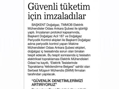 GÜVENLİ TÜKETİM İÇİN İMZALADILAR (HABERTÜRK ANKARA, 02.04.2016)
