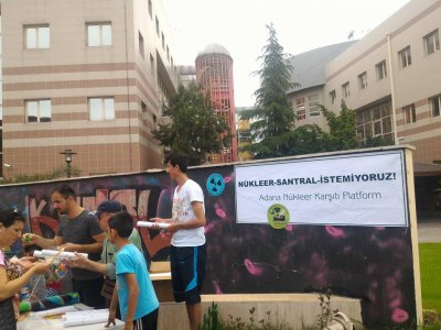 ADANA NÜKLEER KARŞITI PLATFORM OLARAK 23 NİSANDA ÇOCUKLARLA BİRLİKTE `NÜKLEERE HAYIR` DEDİK
