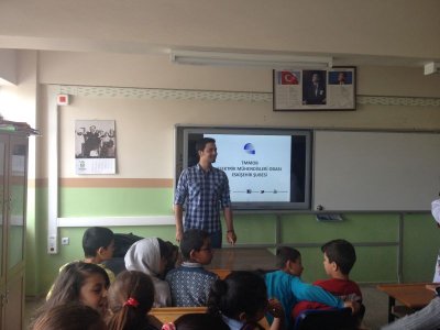 SABRİ KILINÇOĞLU ORTAOKULU`NDA ENERJİ VERİMLİLİĞİ SEMİNERİ DÜZENLENDİ