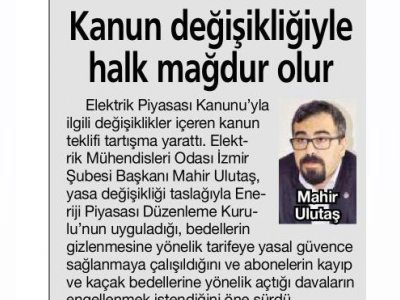 KANUN DEĞİŞİKLİĞİ HALK MAĞDUR OLUR (HABERTÜRK EGELİ)