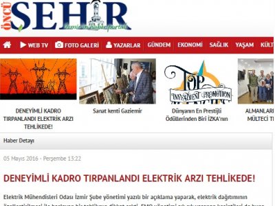 DENEYİMLİ KADRO TIRPANLANDI ELEKTRİK ARZI TEHLİKEDE! (ONCUSEHİR.COM)