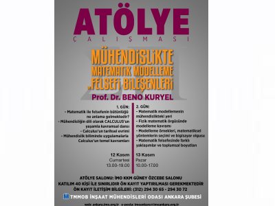 ATÖLYE : MÜHENDİSLİKTE MATEMATİK MODELLEME VE FELSEFİ BİLEŞENLERİ ATÖLYE ÇALIŞMASI