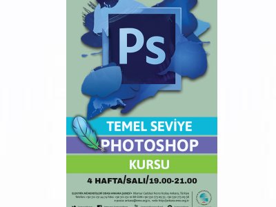 TEMEL SEVİYE PHOTOSHOP KURSU DÜZENLENECEK