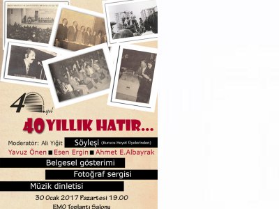 EMO ANKARA ŞUBESİ 40. YAŞINI KUTLUYOR