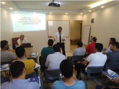 ELEKTRİK YÜKSEK GERİLİM TESİSLERİNDE İŞLETME SORUMLULUĞU EĞİTİMİ BAŞLADI.