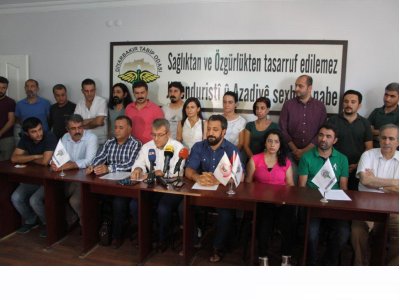 GÖZALTI,TUTUKLAMA VE İHRAÇLARA MESLEK VE EMEK KURULUŞLARINDAN  TEPKİ..