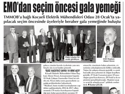 ÇAĞDAŞ KOCAELİ:EMODAN SEÇİM ÖNCESİ GALA YEMEĞİ