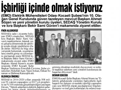 SAKARYA HALK: İŞBİRLİĞİ İÇİNDE OLMAK İSTİYORUZ